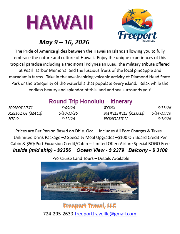 Round Trip Honolulu Cruise on Norwegian's Pride of America